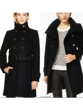 Aritzia Babaton Bromley Coat size M (wool and cashmere) Black